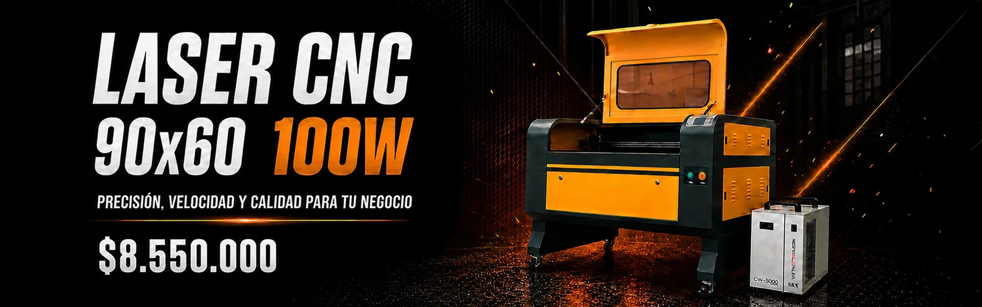 Laser CNC 90x60 100W